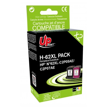 UP PACK 2 CART.JET 62XL N+CL 20ML+18ML
