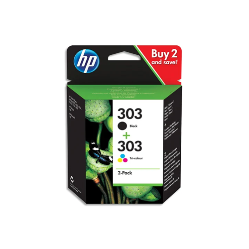 HP pack 2 Cartouches 303 std 3YM92AE