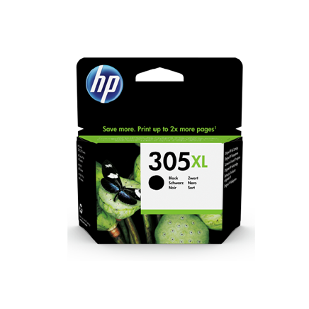 HP Cartouche jet 305XL noir 6,45ml 3YM62AE 240P.