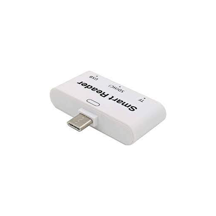 Lecteur de carte USB Type-C pour microSD, SD, USB, USB Micro (Gris)