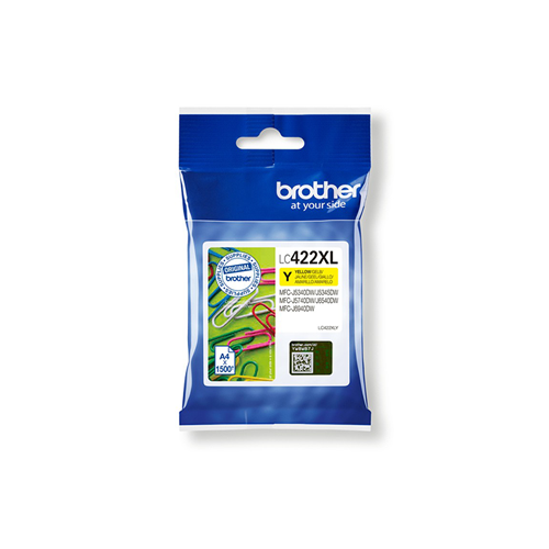 BROTHER Cartouche Jet d'encre jaune XL LC422XLY