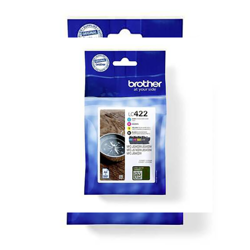 Brother LC422 Lot de 4 cartouches d'encre d'origine - LC422VAL