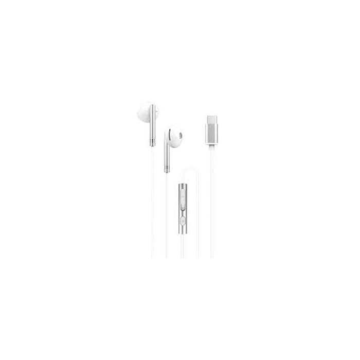 Casque XO EP29 Type C - Basses puissantes - Câble de 1,2 m - Couleur blanc