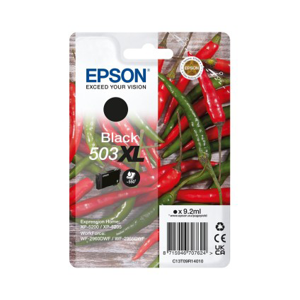 Epson 503XL, NOIR Rendement élevé (XL), 9,2 ml, 550 pages