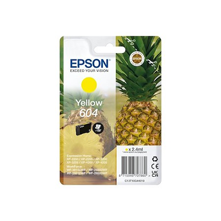 Cartouche d'encre jaune d'origine Epson 604 - C13T10G44010