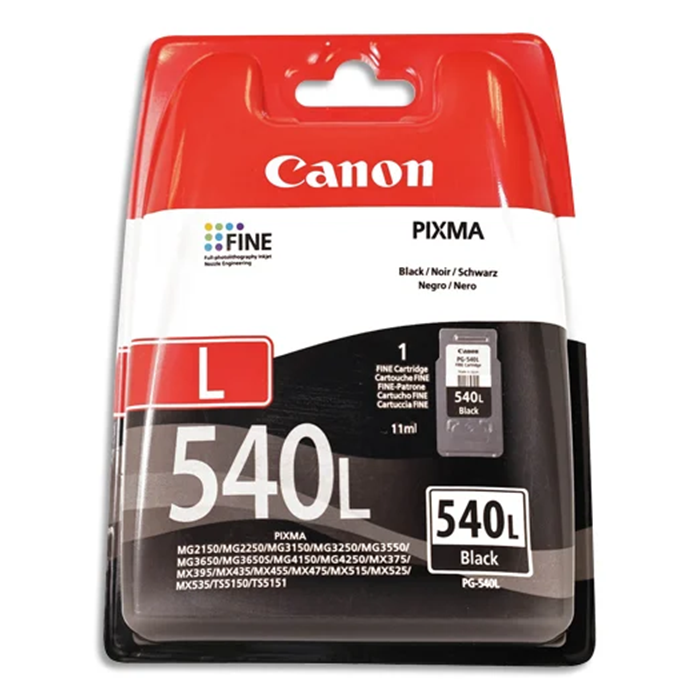 CANON Cartouche jet d'encre noire taille L PG-540L 5224B010