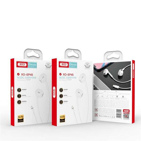 Casque Lightning XO EP45 - Son de qualité - 1,2 m - Couleur Blanc