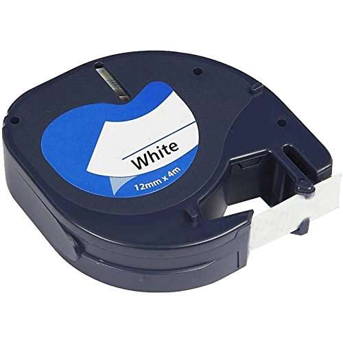 DYMO LETRATAG 91201 RUBAN GÉNÉRIQUE NOIR / BLANC S0721610