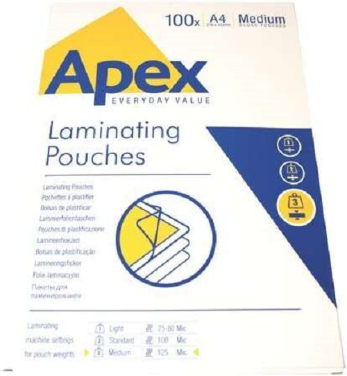 Fellowes Lot de 100 pochettes de plastification brillantes A4 - 125 microns - Ré