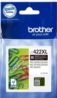 BROTHER Cartouche Jet d'encre noir XL LC422XLBK