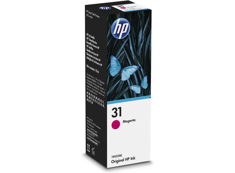 Bouteille d'encre magenta originale HP 31 - 1VU27AE