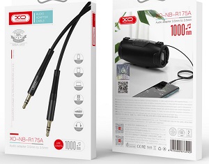 XO cable audio NB-R175A jack 3,5mm - jack 3,5mm 1,0 m black