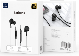 Écouteurs filaires WIWU EB310 jack 3,5 mm noir
