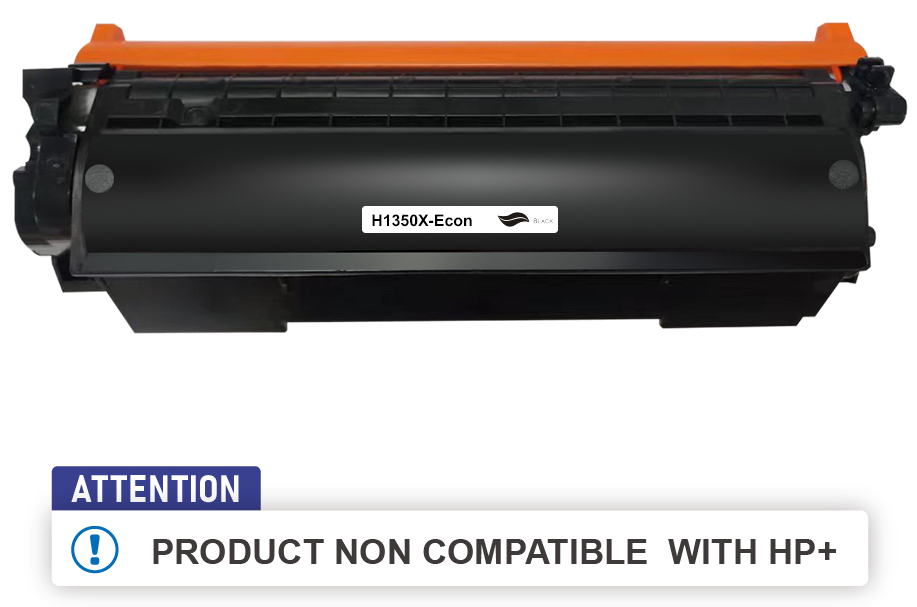Toner générique noir HP W1350X - 2400 pages Remplace 135X pas de HP+/e