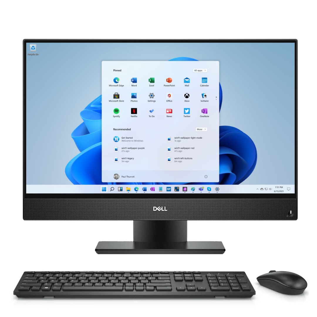 DEL5260_C_F231616] Dell OptiPlex 5260 AIO/Grade C/ i5-8500/8 GB/256 GB/SSD/ lecteur graveur DVD /21.6"/ Windows 11PRO