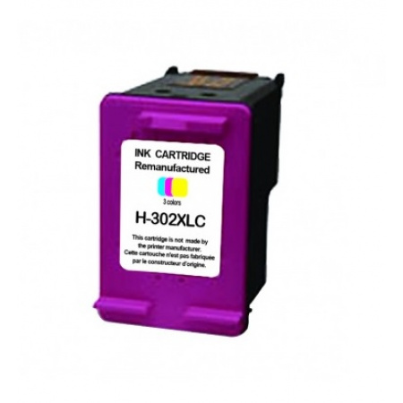 CARTOUCHE REMAN PROMO 15ml HP 302XL SANS NIVEAU-REMPLACE F6U68AE COULEUR