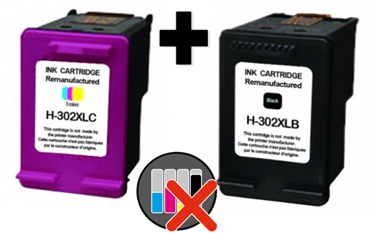 PACK PROMO 302XL NR/COUL 15ML/15ML