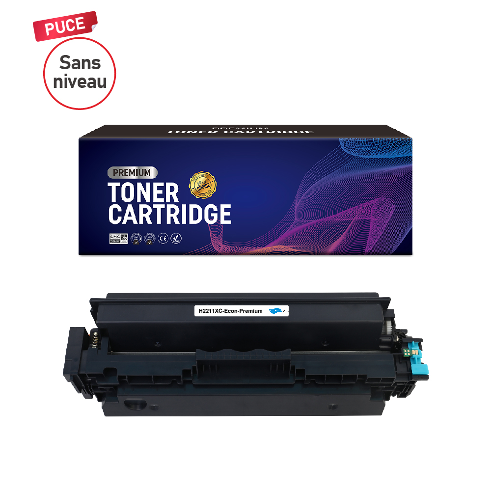 H2211XC-Econ-Premium Compatible pour W2211X(207X)-recycled chip Cyan Toner cartr