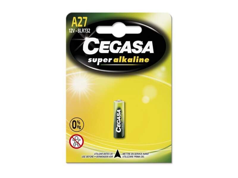 Cegasa A27  1 pile alcaline A27 12 V - Haute technologie - Fiabilité Hautes perf