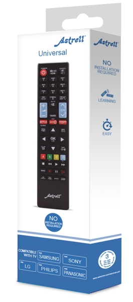 Télécommande universelle 5 en 1 Metronic pour téléviseurs Samsung, Sony, LG, Phi