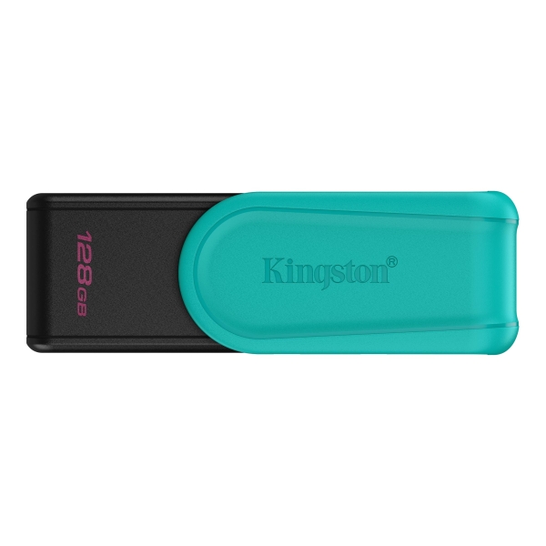 Clé USB Kingston DataTraveler Exodia 128 Go - USB 3.2 Gen 1 - Capuchon pivotant - Turquoise