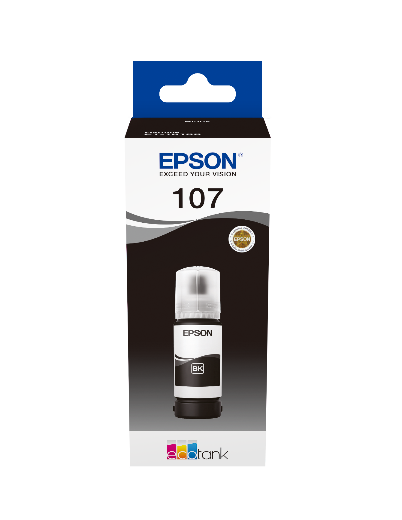 Bouteille d'encre noire originale Epson 107 - C13T09B140