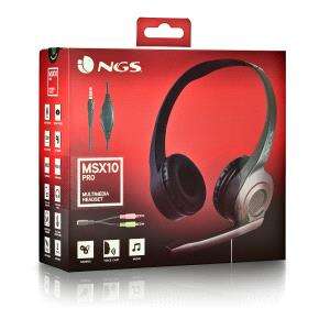 Casque NGS MSX 10 Pro avec microphone pliable - Bandeau réglable - Coussinets re