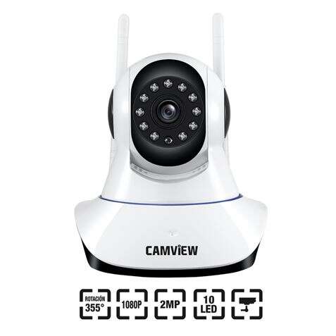 Caméra IP motorisée sans fil Camview pour intérieur 2Mp 1080p - Objectif fixe 3,