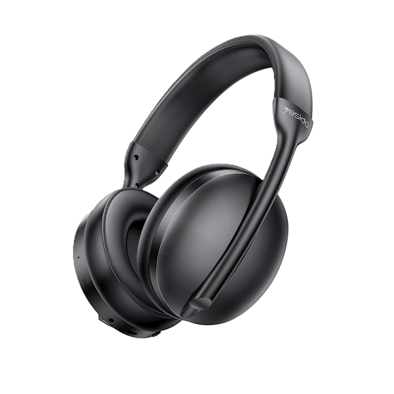 YESIDO Casque supra-auriculaires EP08 BT 5.3 ANC 500mAh Noir